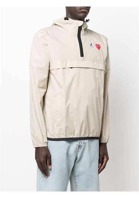 kway paly unisex beige COMME DES GARÇONS PLAY | AZ-J502-0513